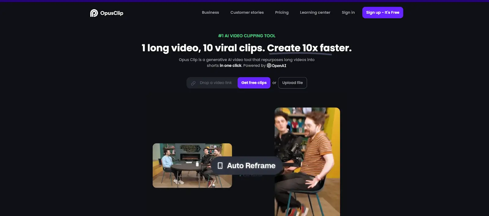 Create 10 viral shorts clips with 1 long video using Opus Clip